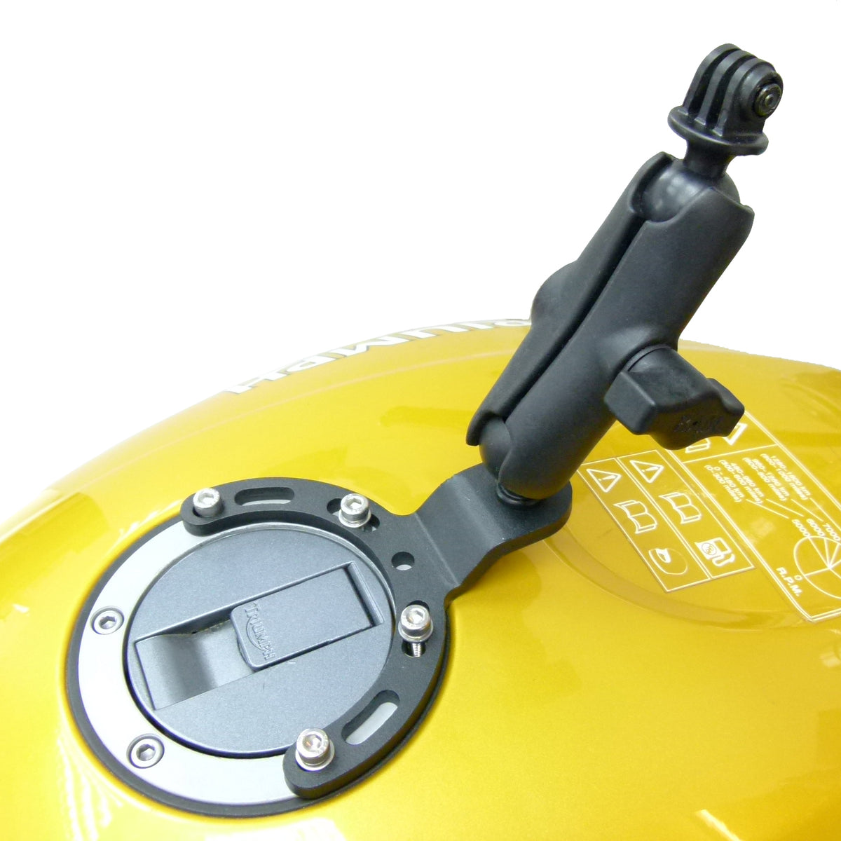 RAM Motorcycle Fuel Tank Camera Mount for GoPro Hero fits Honda, Suzuki, Yamaha &amp; more (sku 35946)