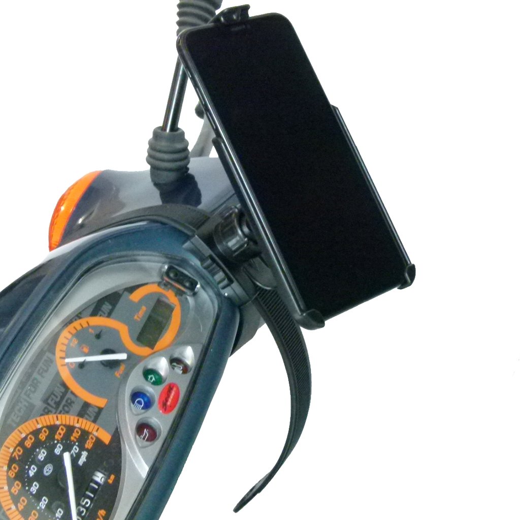Scooter - Moped Collar Mount with Dedicated RAM Holder for iPhone 7 (sku 48475) - BuyBits Ltd UK