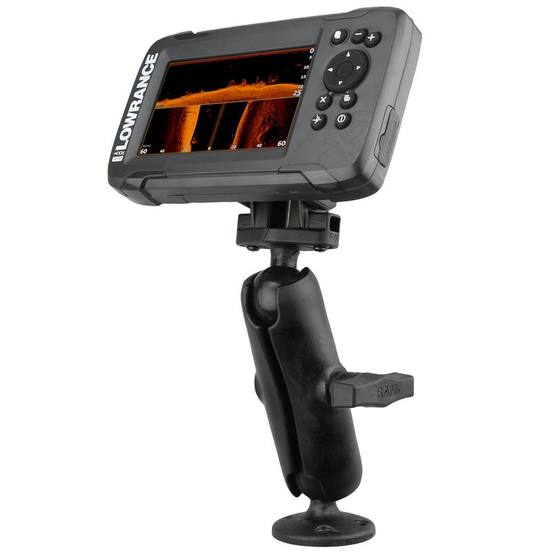 RAM Composite Double Ball Mount for Lowrance Hook² &amp; Reveal Series (RAP-101-LO12) (sku 54804) - BuyBits Ltd UK