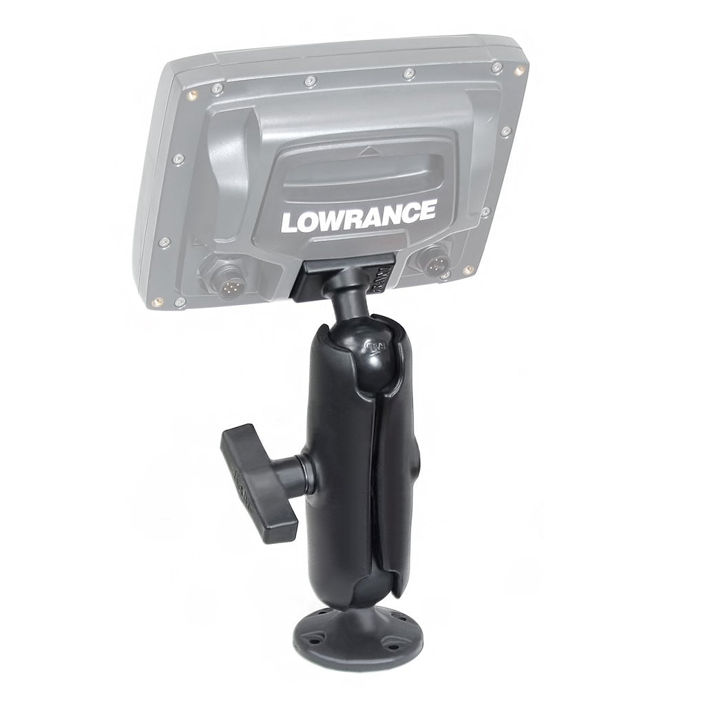 RAM Composite Double Ball Mount for Lowrance Elite-5, Mark-5 + More (RAP-101U-LO11) (sku 54653) - BuyBits Ltd UK