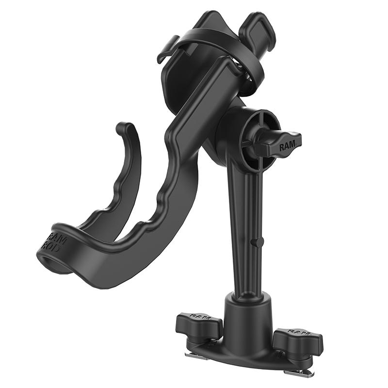 RAM ROD Fishing Rod Holder with Dual T-Bolt Track Base (RAP-114-421) (sku 53784) - BuyBits Ltd UK