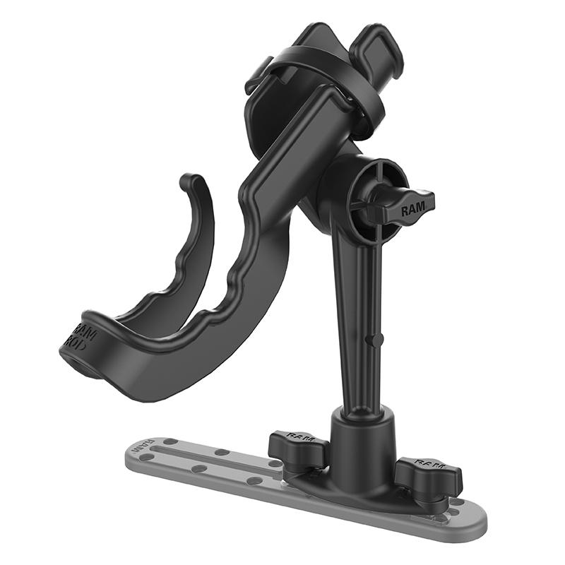 RAM ROD Fishing Rod Holder with Dual T-Bolt Track Base (RAP-114-421) (sku 53784) - BuyBits Ltd UK