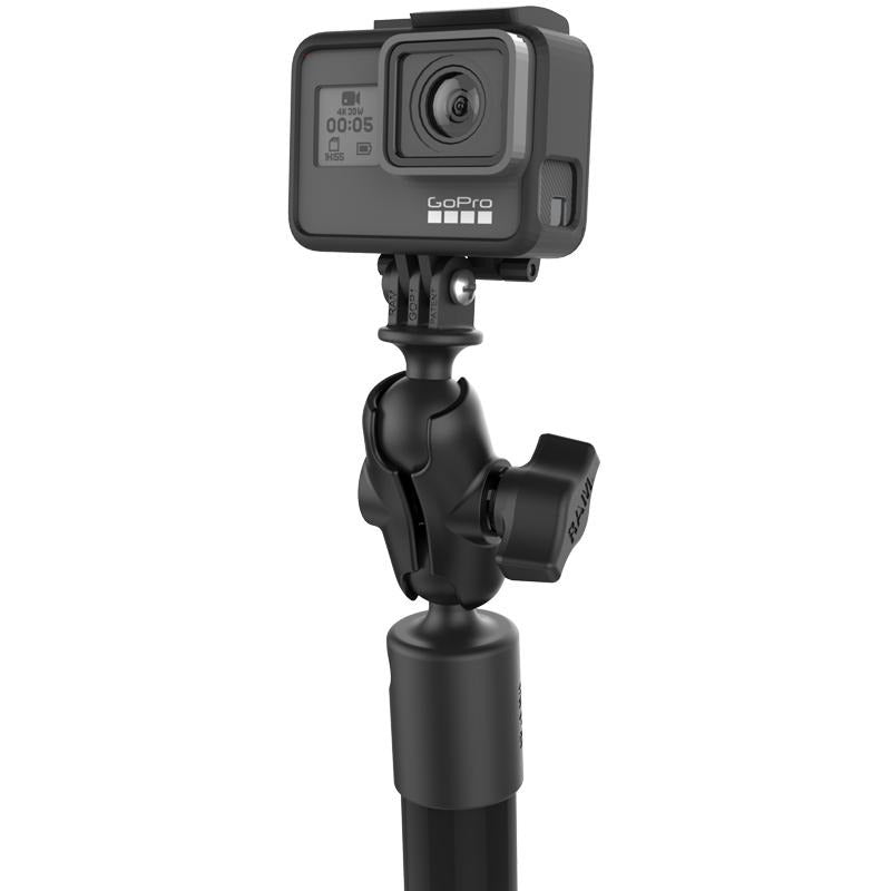 RAM Twist-Lock Suction Mount with 18" Pole &amp; Action Camera Adapter (RAP-224-18-A-GOP1) (sku 54798) - BuyBits Ltd UK