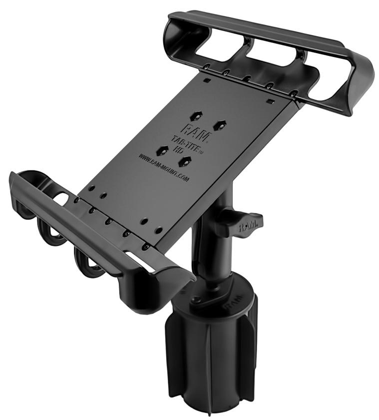 RAM Tab-Tite Tablet Holder with RAM-A-CAN II Cup Holder Mount (RAP-299-3-B-102-TAB8U) (sku 51119) - BuyBits Ltd UK