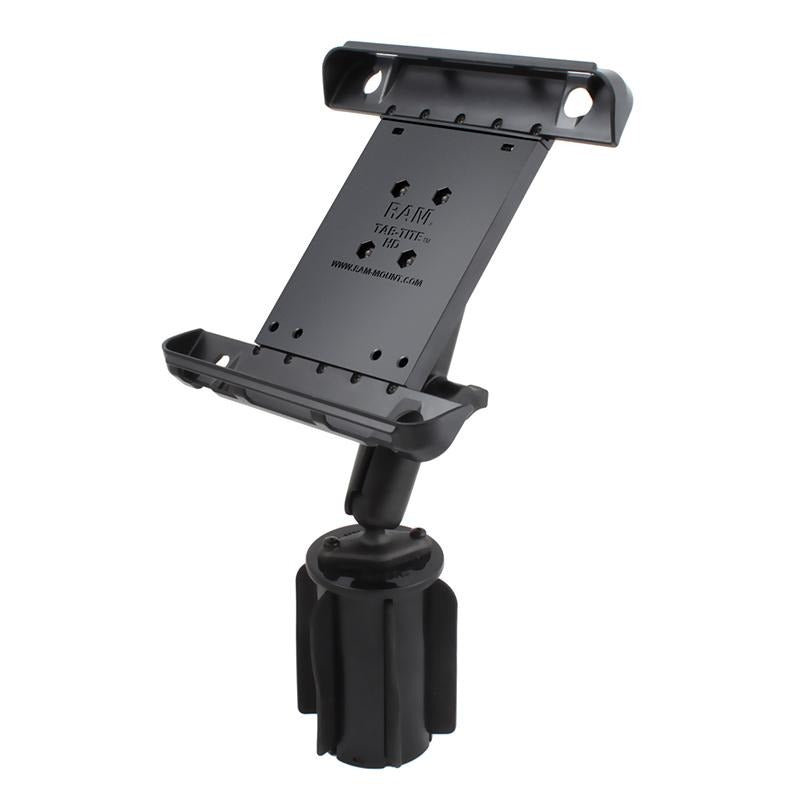 RAM Tab-Tite Holder with RAM-A-CAN II Cup Holder Mount for iPad 1-4 (RAP-299-3-C-TAB3U) (sku 51065) - BuyBits Ltd UK