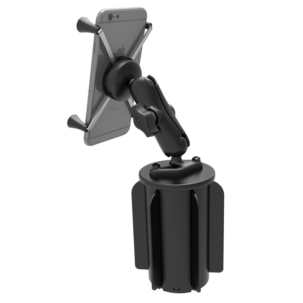 RAM X-Grip Large Phone Mount with RAM-A-CAN II Cup Holder Base (RAP-299-3-UN10U) (sku 53844) - BuyBits Ltd UK