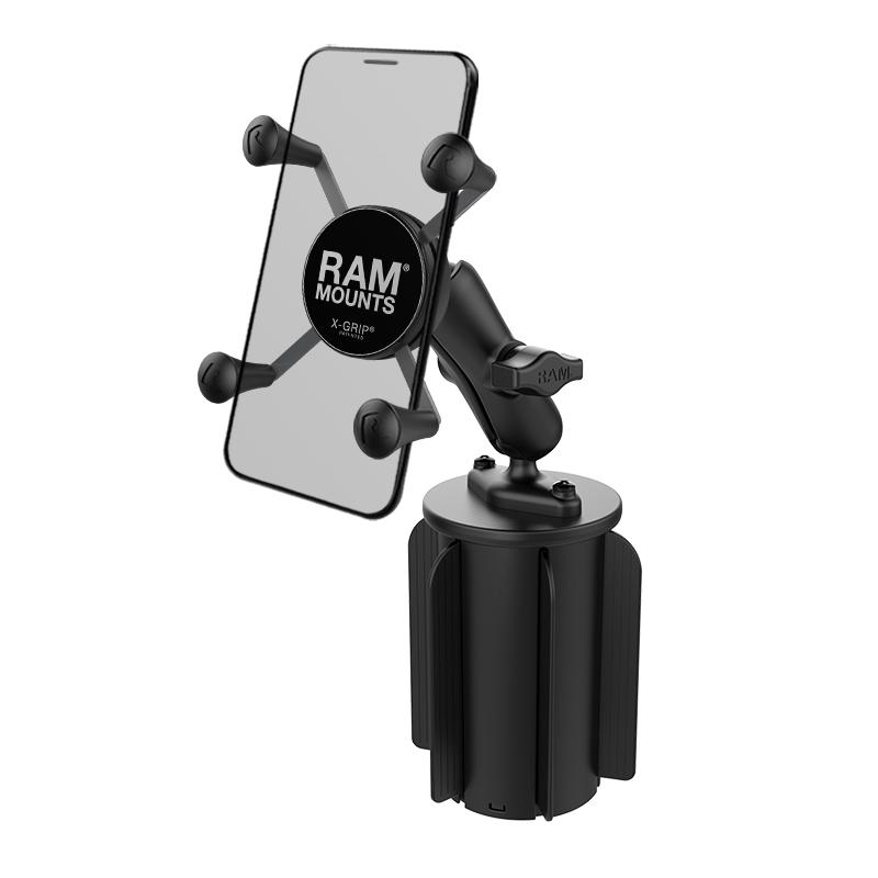 RAM X-Grip Phone Mount with RAM-A-CAN II Cup Holder Base (RAP-299-3-UN7BU) (sku 53842) - BuyBits Ltd UK