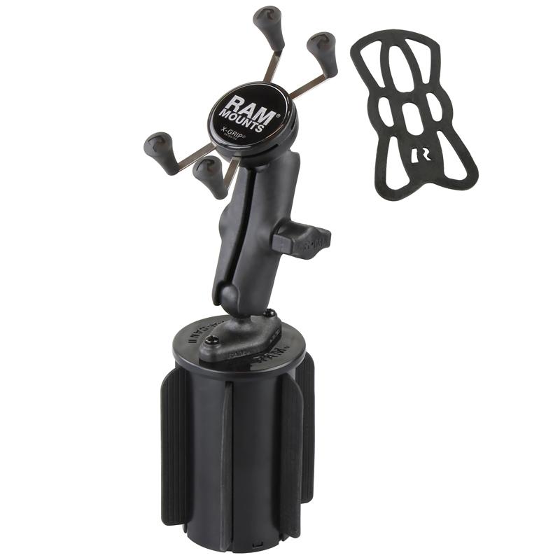 RAM X-Grip Phone Mount with RAM-A-CAN II Cup Holder Base (RAP-299-3-UN7BU) (sku 53842) - BuyBits Ltd UK