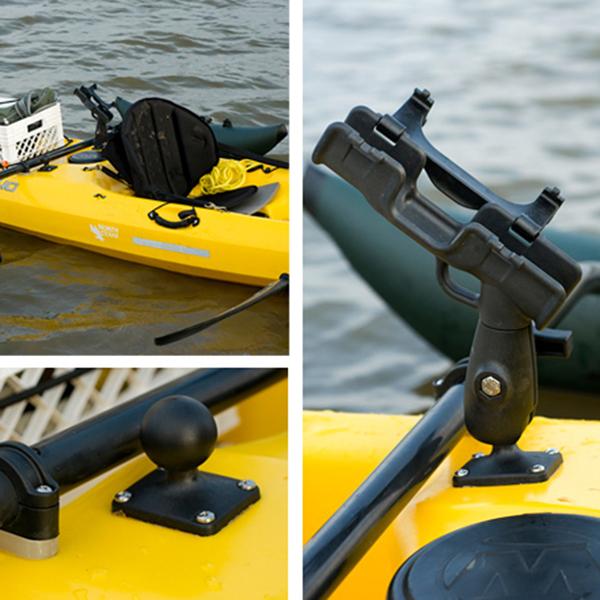 RAM Fly Rod Holder with 2" x 2.5" Base (RAP-341) (sku 54664) - BuyBits Ltd UK