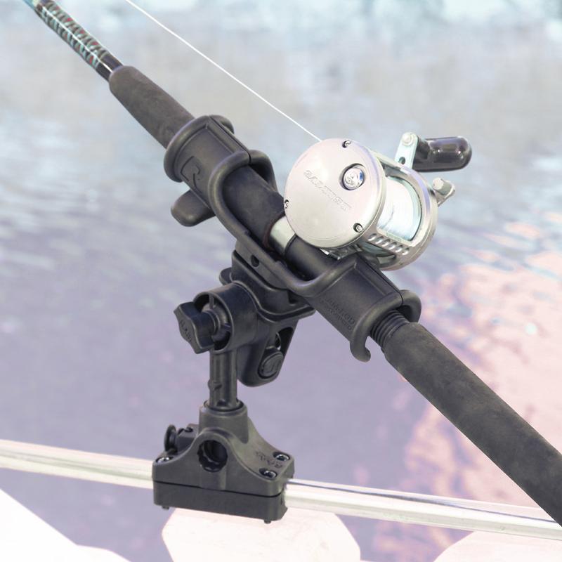 RAM Light-Speed Fishing Rod Holder with Rail Base (RAP-370-R) (sku 54695) - BuyBits Ltd UK