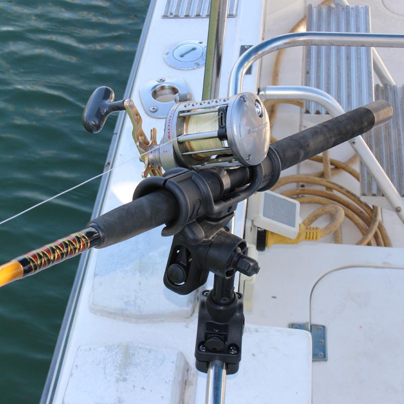 RAM Light-Speed Fishing Rod Holder with Rail Base (RAP-370-R) (sku 54695) - BuyBits Ltd UK