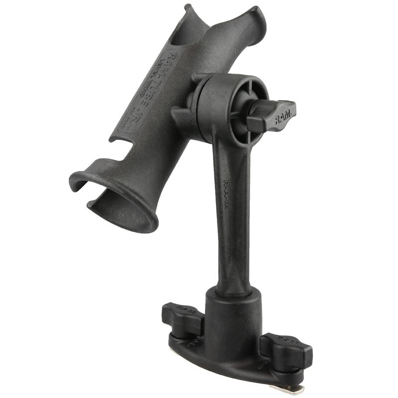 RAM Tube Jr. Rod Holder with Dual T-Bolt Track Base (RAP-390-421) (sku 53776) - BuyBits Ltd UK