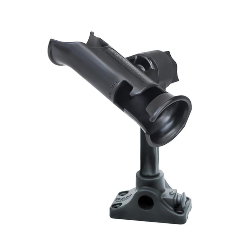 RAM Tube Jr. Rod Holder with Bulkhead-Flat Surface Base (RAP-390-BMPU) (sku 54665) - BuyBits Ltd UK