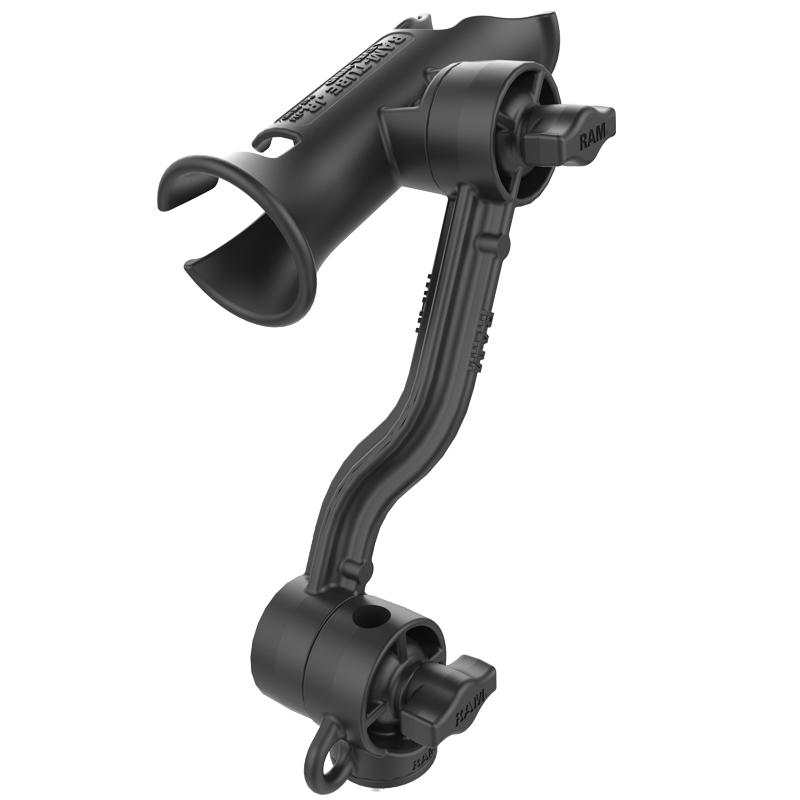 RAM Tube Jr. Rod Holder with Extension Arm and Track Base (RAP-390-PA-418) (sku 54668) - BuyBits Ltd UK