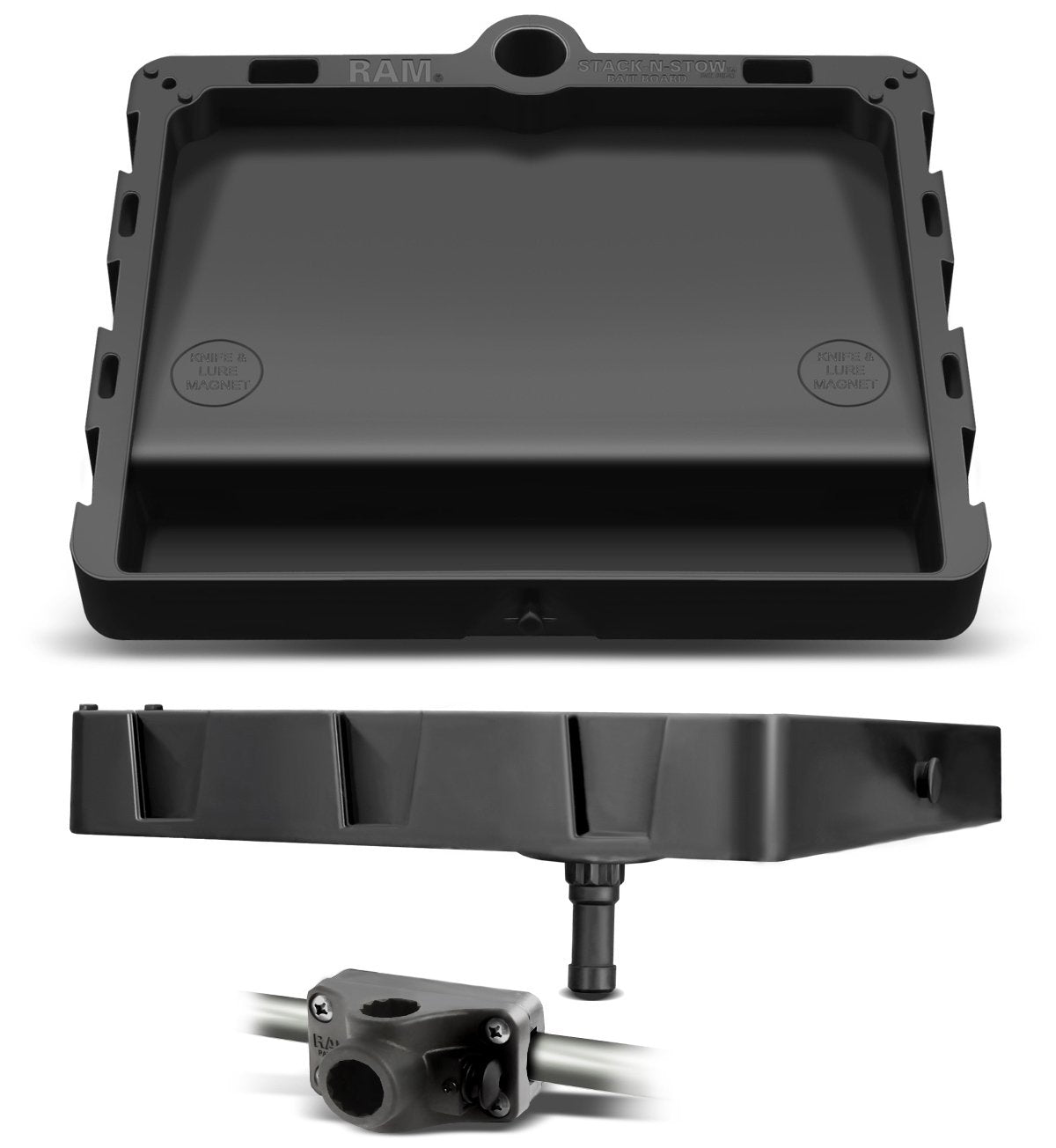 RAM Stack-N-Stow Bait Board with Bulkhead Rail Adapter Kit (RAP-395U) (sku 54794) - BuyBits Ltd UK