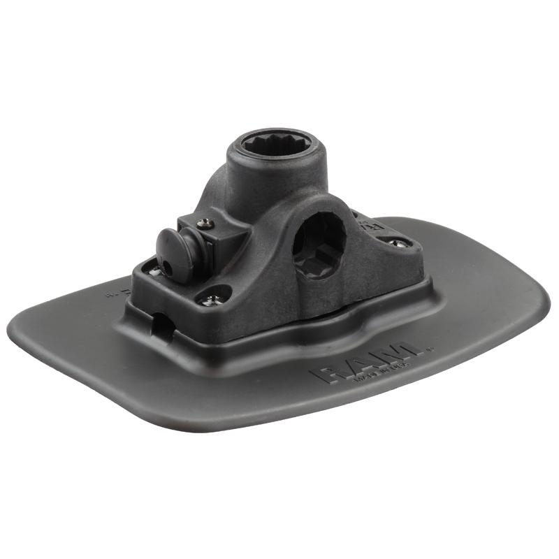 RAM Bond-A-Base Black Adhesive Base with RAM ROD Post-Spline Receiver (RAP-398-BLK-114BMPU) (sku 54458) - BuyBits Ltd UK
