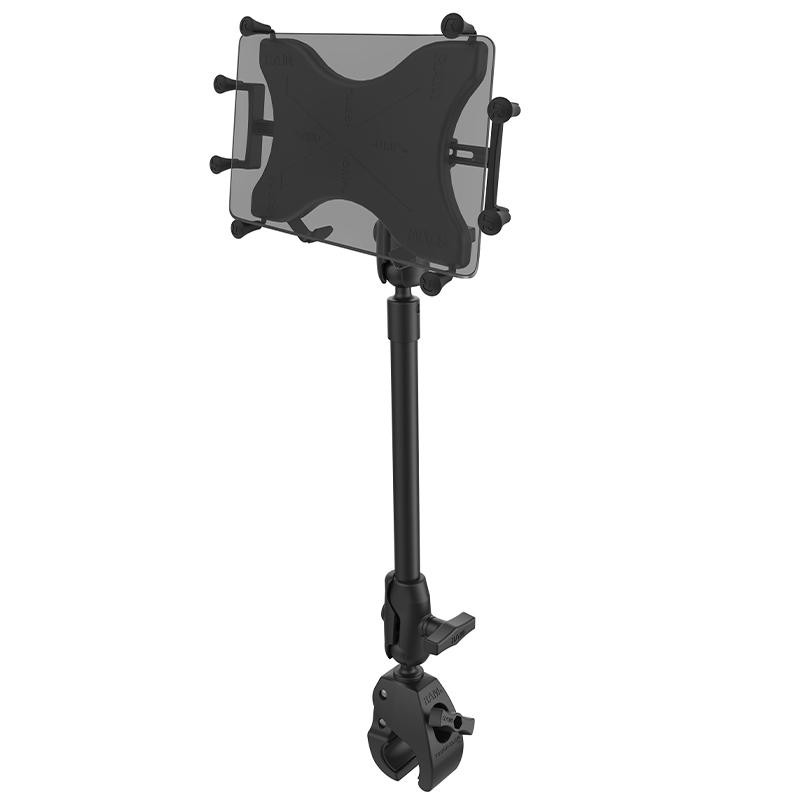 RAM X-Grip with RAM Tough-Claw 9" Pipe Mount for 7"-8" Tablets (RAP-401-9-BC-UN8U) (sku 53949) - BuyBits Ltd UK
