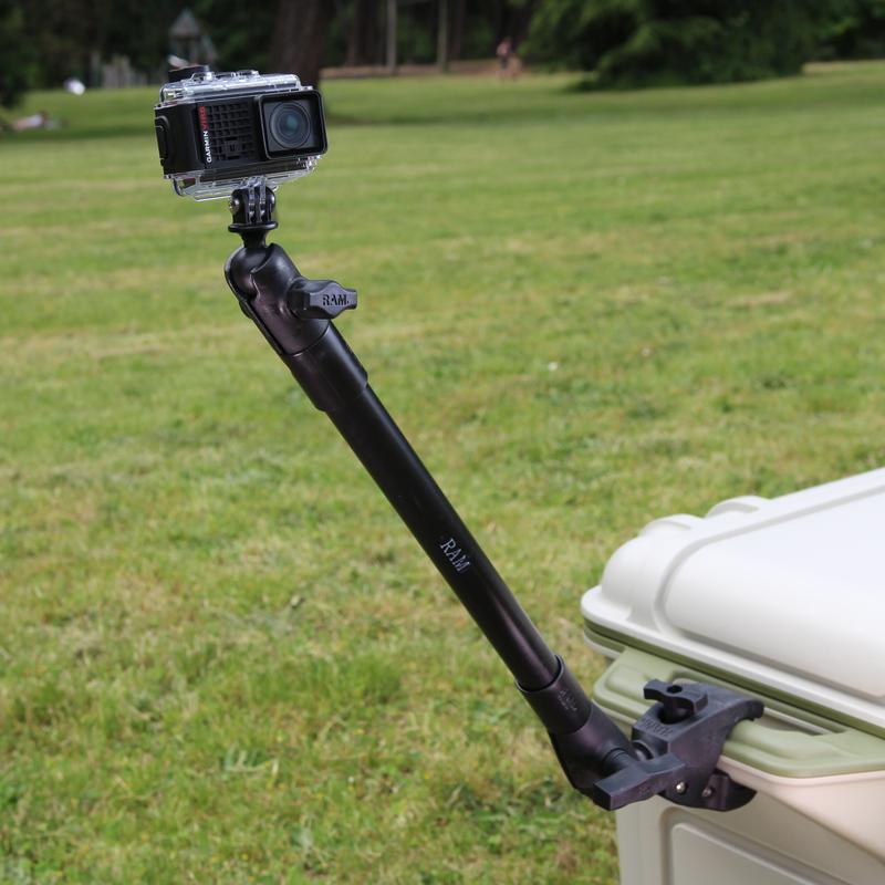 RAM Tough-Pole 22" Action Camera Mount with Medium RAM Tough-Claw (RAP-404-PP12-GOP1U) (sku 51129) - BuyBits Ltd UK