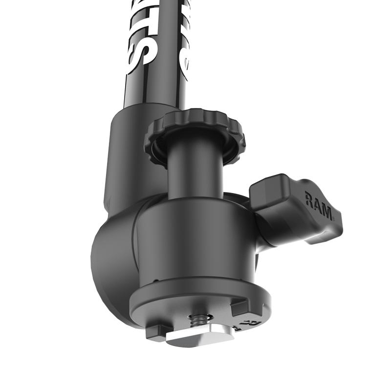 RAM Tough-Pole Camera Mount with Double Pipe &amp; RAM Track-Node Base (RAP-411-18-18-A-GOP1-1) (sku 51170) - BuyBits Ltd UK