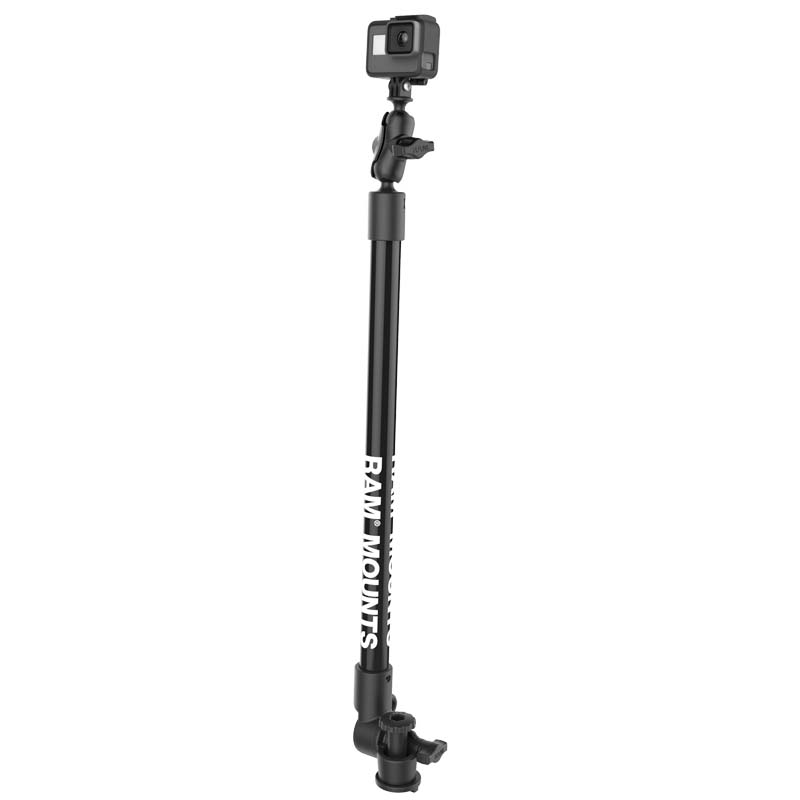 RAM Tough-Pole Camera Mount with Single Pipe &amp; RAM Track-Node Base (RAP-411-18-A-GOP1-1) (sku 51145) - BuyBits Ltd UK
