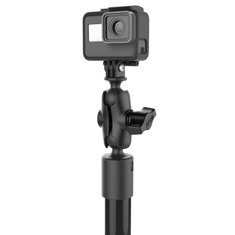RAM Tough-Pole Camera Mount with Single Pipe &amp; RAM Track-Node Base (RAP-411-18-A-GOP1-1) (sku 51145) - BuyBits Ltd UK