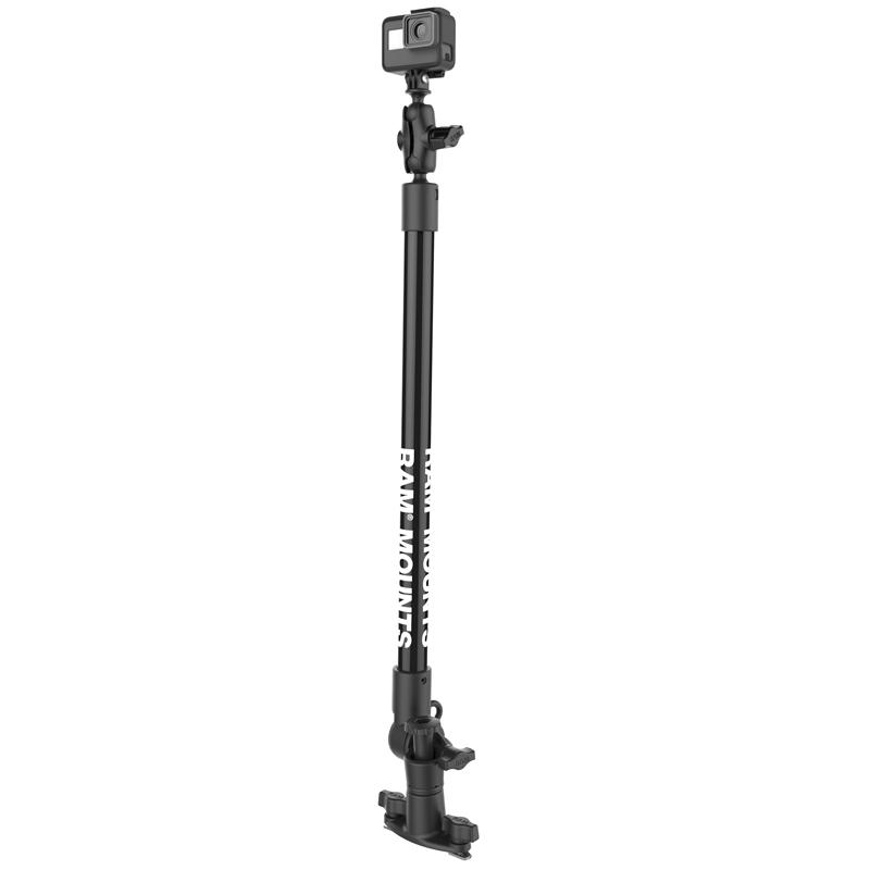 RAM Tough-Pole 24" Camera Mount with Single Pipe &amp; Dual Track Base (RAP-411-18-A-GOP1) (sku 51171) - BuyBits Ltd UK