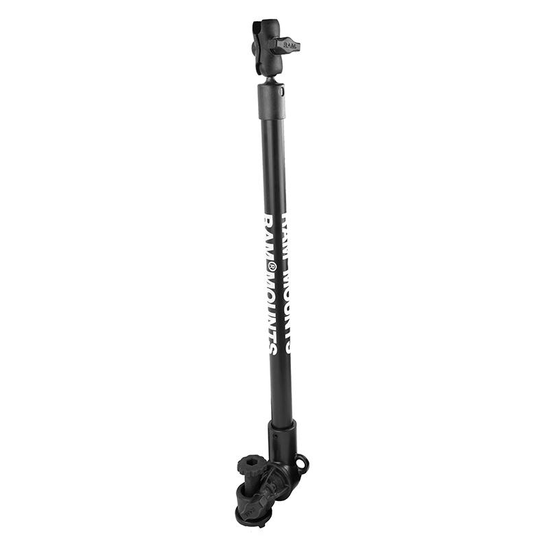 RAM Tough-Pole Single Pipe Mount with RAM Track-Node Base (RAP-411-18-AU) (sku 53788) - BuyBits Ltd UK