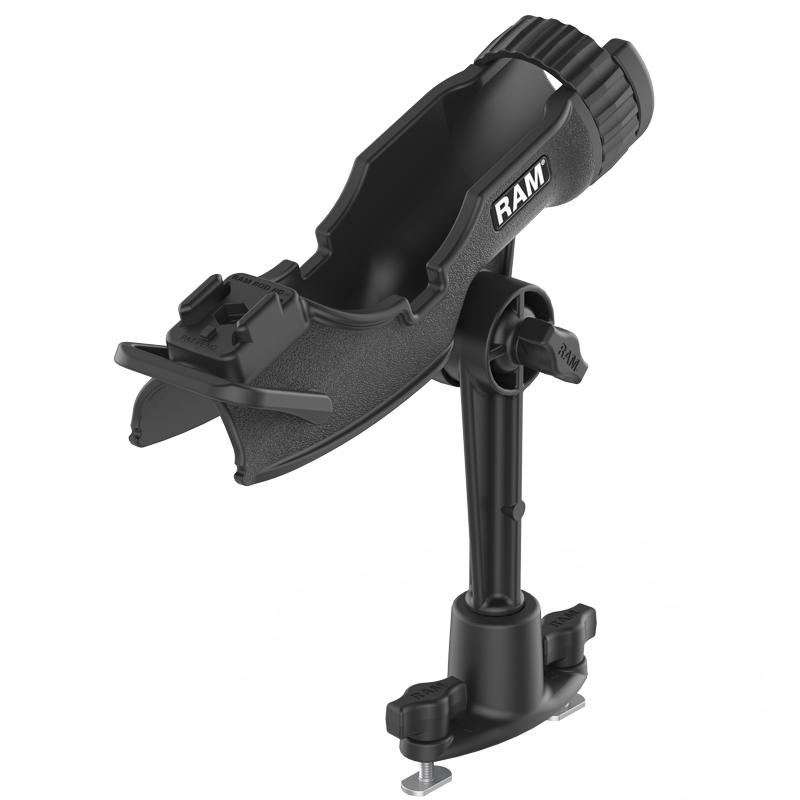 RAM ROD HD Fishing Rod Holder with 6" Spline Post and Dual Track Base (RAP-433-421) (sku 53783) - BuyBits Ltd UK