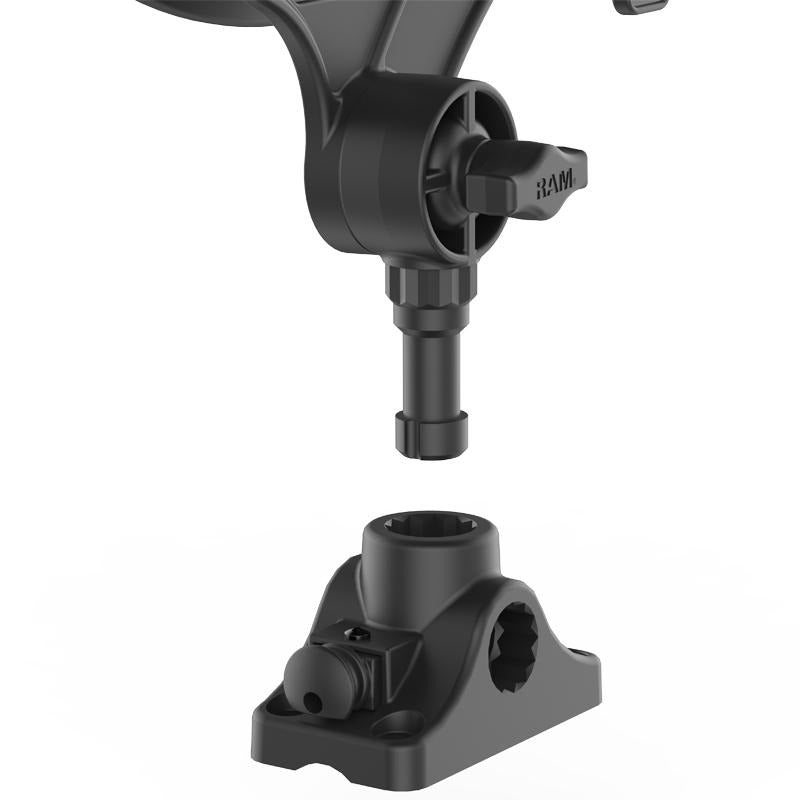RAM ROD JR Fishing Rod Holder with Bulkhead-Flat Surface Base (RAP-434-BMP) (sku 54670) - BuyBits Ltd UK