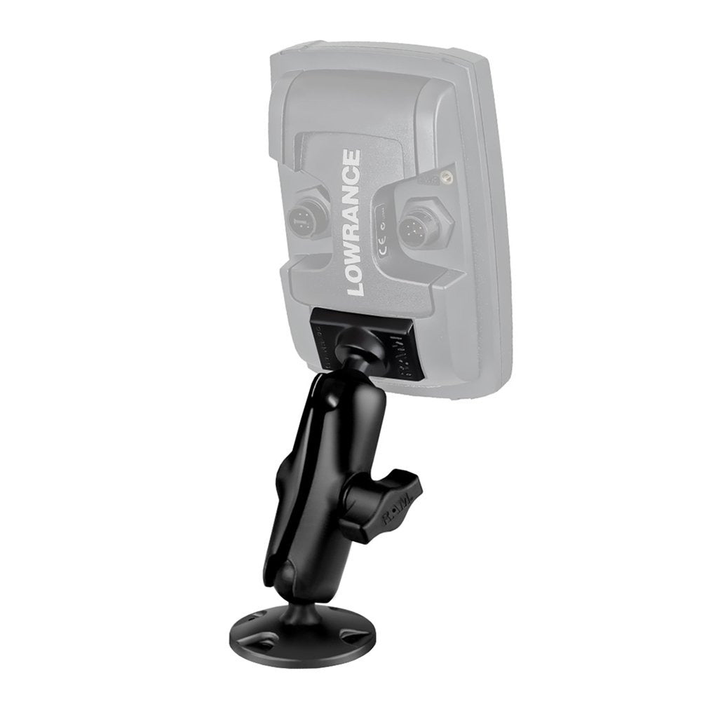 RAM Composite Double Ball Mount for Lowrance Elite-5 &amp; Elite-7 Ti (RAP-B-101U-LO11) (sku 54601) - BuyBits Ltd UK