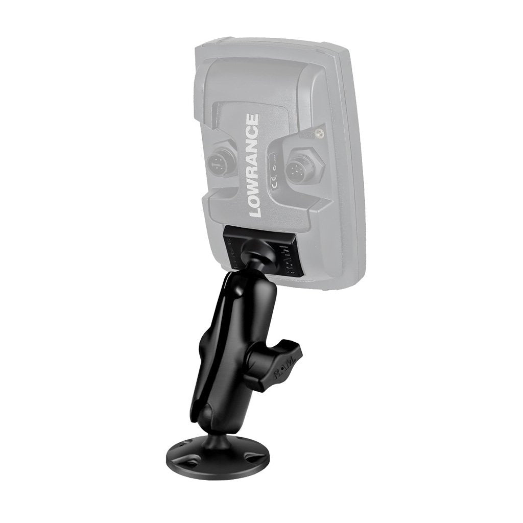RAM Composite Double Ball Mount for Lowrance Elite-5 &amp; Elite-7 Ti (RAP-B-101U-LO11) (sku 54802) - BuyBits Ltd UK