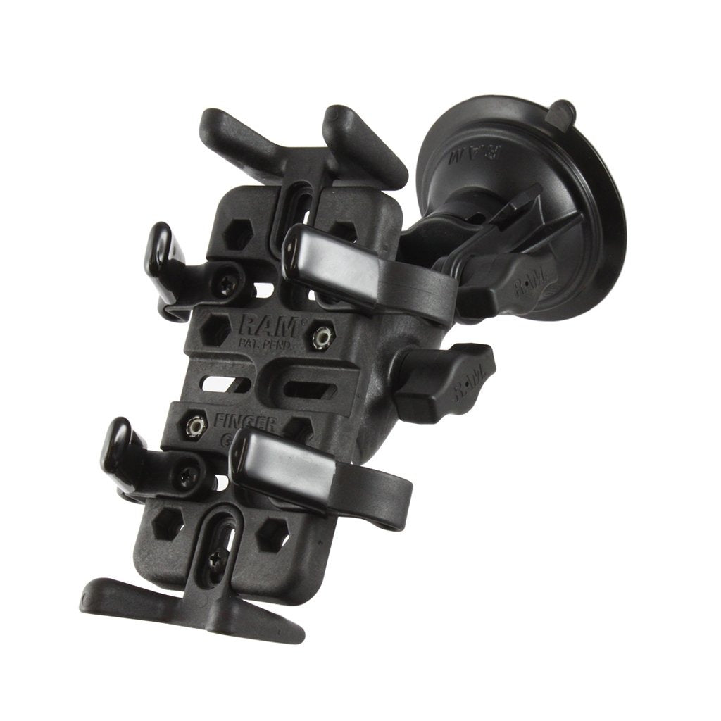 RAM Finger-Grip Universal Mount with RAM Twist-Lock Suction Cup (RAP-B-104-224-UN4U) (sku 54202) - BuyBits Ltd UK