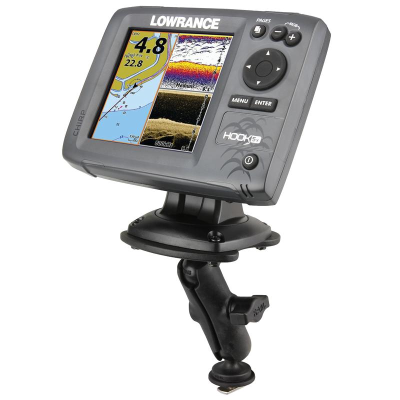 RAM Track Ball Composite Fishfinder Mount for Humminbird Devices (RAP-B-107B-354-TRA1U) (sku 53787) - BuyBits Ltd UK
