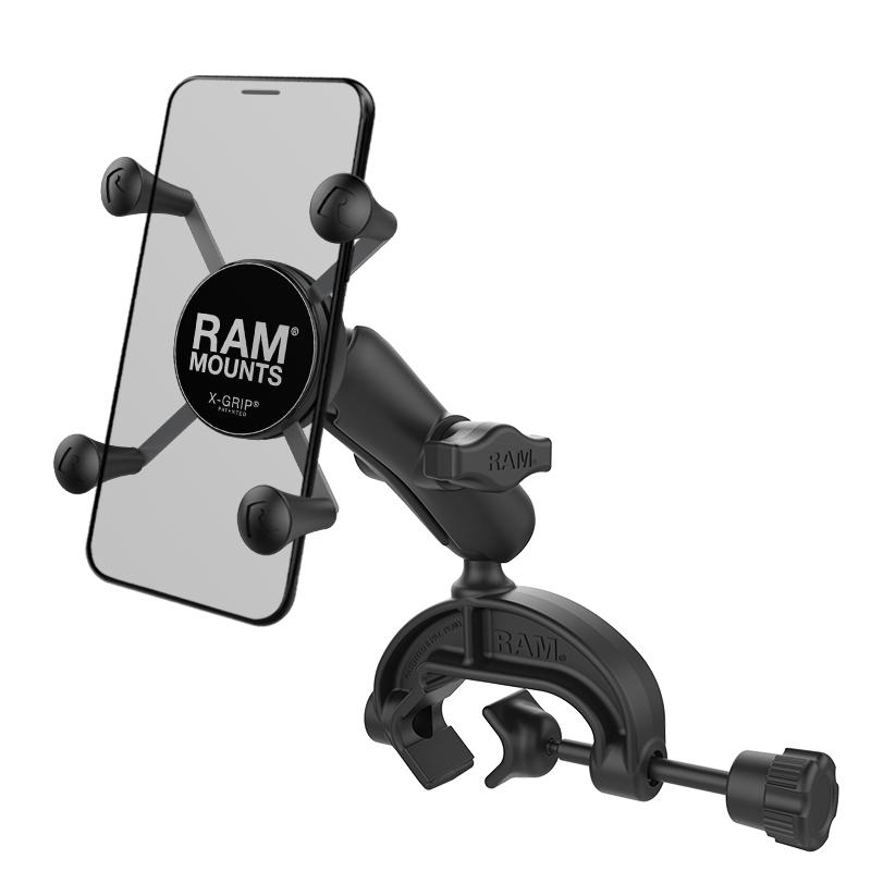 RAM X-Grip Phone Mount with Composite Yoke Clamp Base (RAP-B-121-UN7U) (sku 53836) - BuyBits Ltd UK