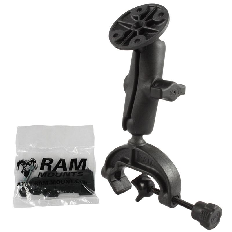 RAM Composite Yoke Clamp Mount with Round Plate (RAP-B-121U) (sku 53944) - BuyBits Ltd UK