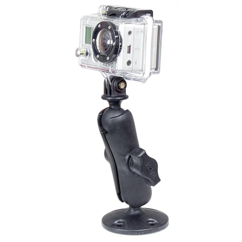 RAM Composite Drill-Down Mount with Universal Action Camera Adapter (RAP-B-138-GOP1) (sku 51159) - BuyBits Ltd UK