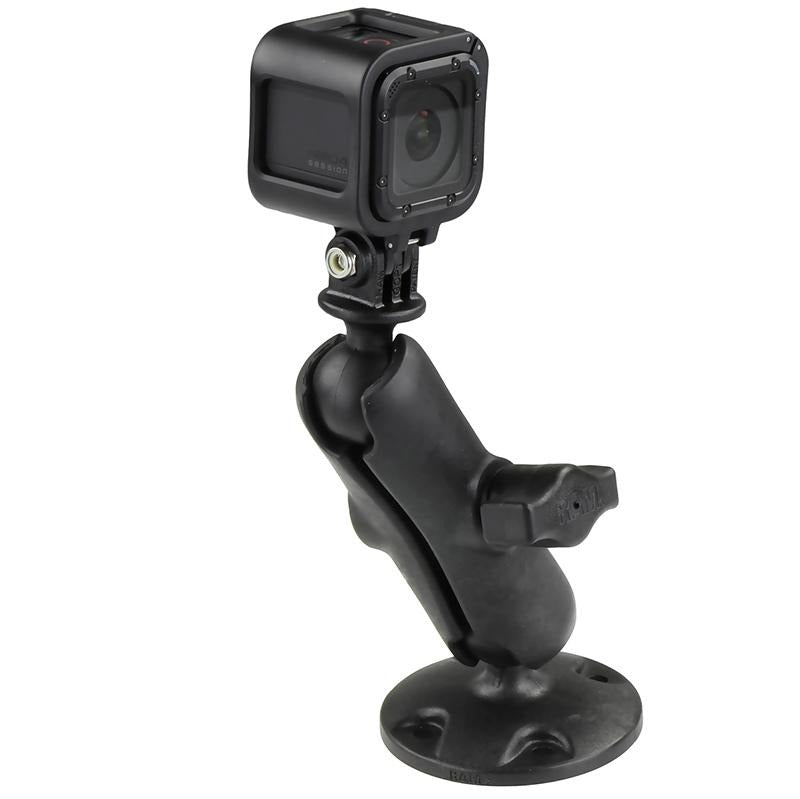 RAM Composite Drill-Down Mount with Universal Action Camera Adapter (RAP-B-138-GOP1) (sku 51159) - BuyBits Ltd UK