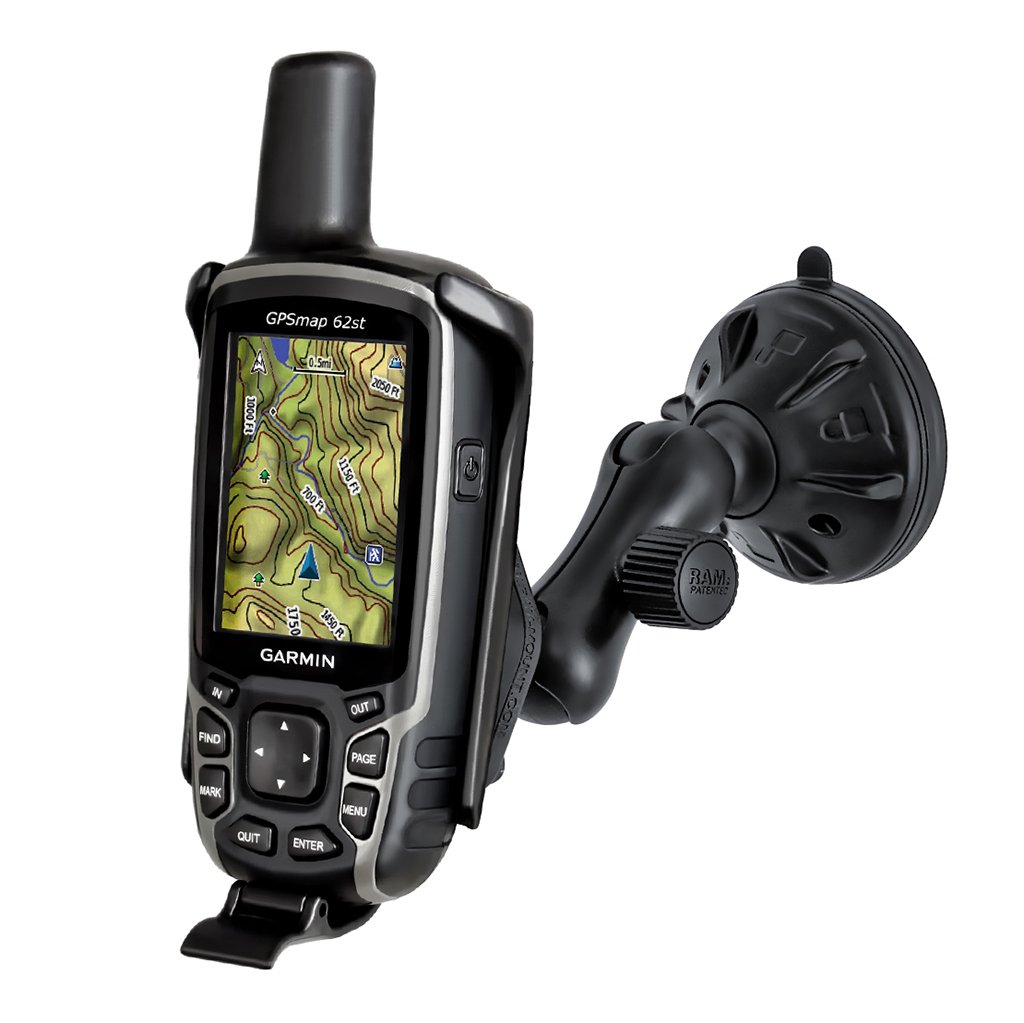 RAM Twist-Lock Low Profile Suction Mount for Garmin Astro 320 + More (RAP-B-166-2-GA41U) (sku 54276) - BuyBits Ltd UK
