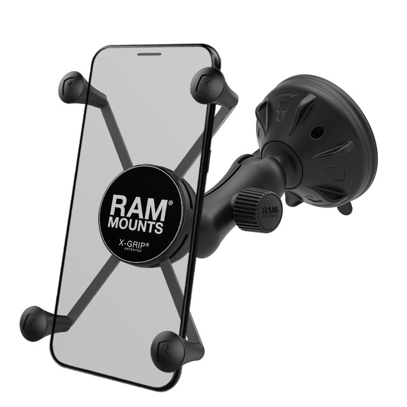 RAM X-Grip Large Phone Mount with Low Profile Suction Base (RAP-B-166-2-UN10U) (sku 53830) - BuyBits Ltd UK