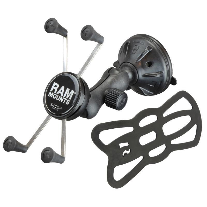 RAM X-Grip Large Phone Mount with Low Profile Suction Base (RAP-B-166-2-UN10U) (sku 53830) - BuyBits Ltd UK
