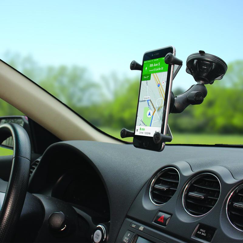 RAM X-Grip Large Phone Mount with Low Profile Suction Base (RAP-B-166-2-UN10U) (sku 53830) - BuyBits Ltd UK
