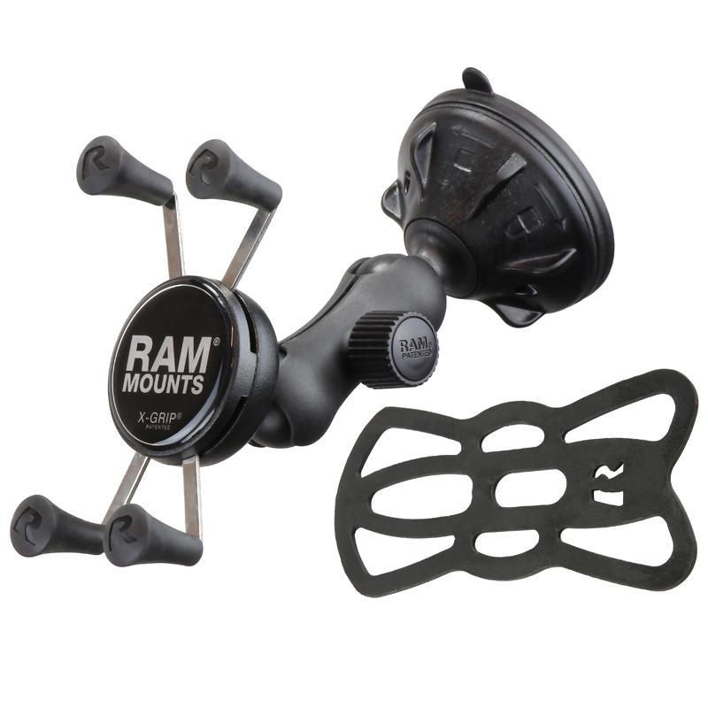 RAM X-Grip Phone Mount with RAM Twist-Lock Low Profile Suction Base (RAP-B-166-2-UN7U) (sku 53827) - BuyBits Ltd UK
