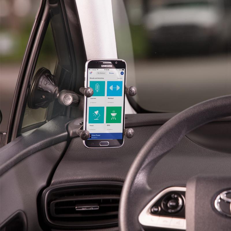 RAM X-Grip Phone Mount with RAM Twist-Lock Low Profile Suction Base (RAP-B-166-2-UN7U) (sku 53827) - BuyBits Ltd UK