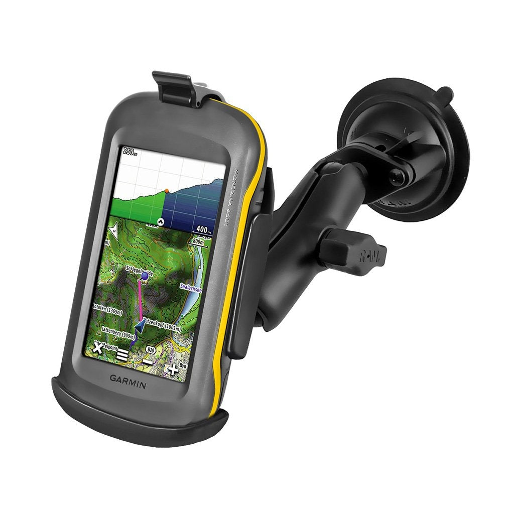 RAM Twist-Lock Composite Suction Mount for Garmin Montana 600 + More (RAP-B-166-GA46) (sku 54918) - BuyBits Ltd UK