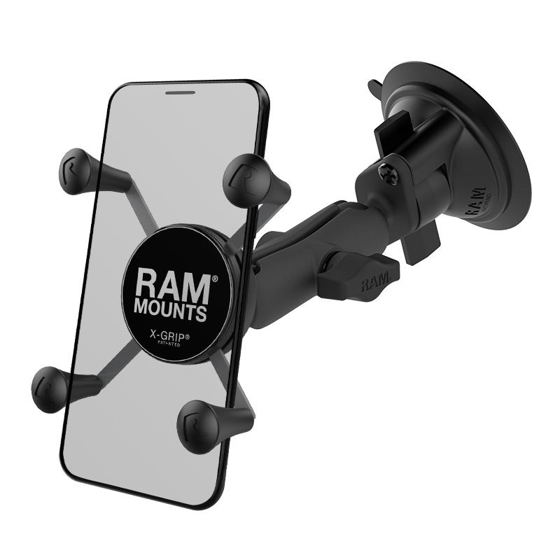 RAM X-Grip Phone Mount with Twist-Lock Suction Cup Base (RAP-B-166-UN7U) (sku 53832) - BuyBits Ltd UK