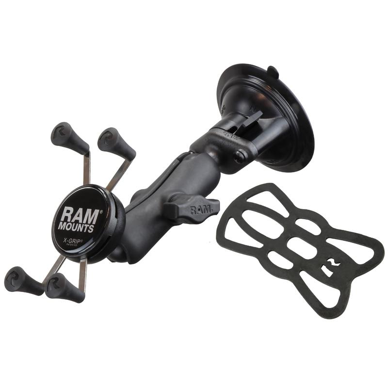 RAM X-Grip Phone Mount with Twist-Lock Suction Cup Base (RAP-B-166-UN7U) (sku 53832) - BuyBits Ltd UK