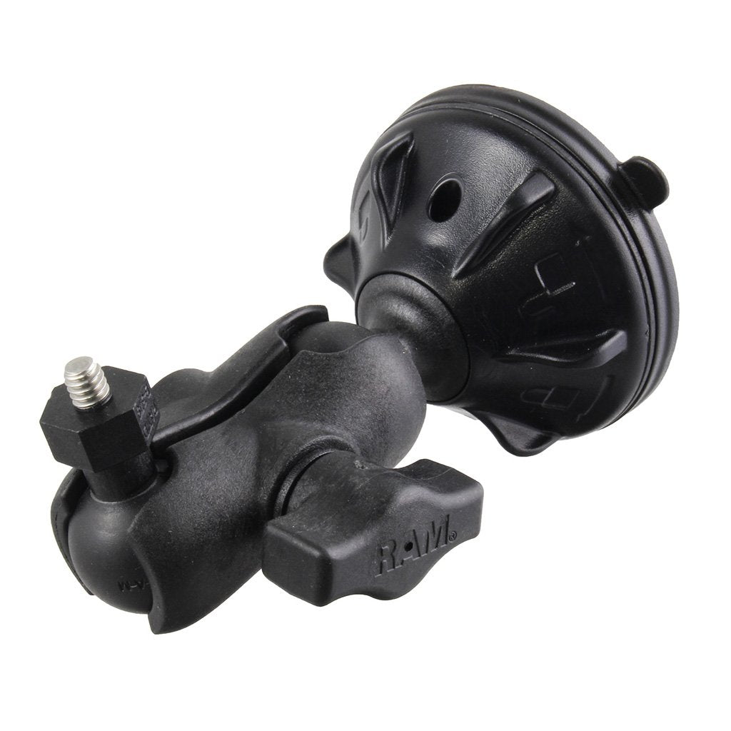 RAM Twist-Lock Low Profile Suction Mount with 1-4"-20 Camera Adapter (RAP-B-224-2-A-379-252025U) (sku 54869) - BuyBits Ltd UK