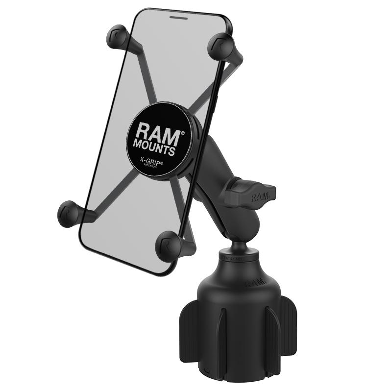 RAM X-Grip Large Phone Mount with RAM Stubby Cup Holder (RAP-B-299-4-UN10U) (sku 50914) - BuyBits Ltd UK