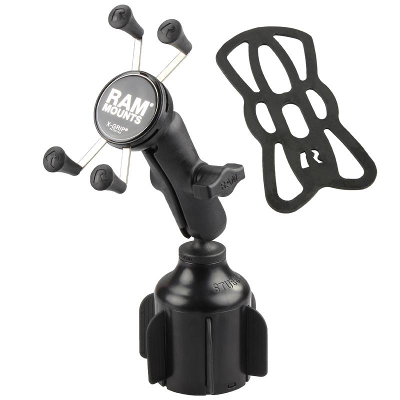 RAM X-Grip Phone Mount with RAM Stubby Cup Holder Base (RAP-B-299-4-UN7U) (sku 50916) - BuyBits Ltd UK