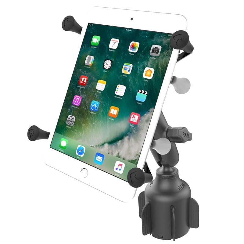 RAM X-Grip for 7"-8" Tablets with RAM Stubby Cup Holder Base (RAP-B-299-4-UN8U) (sku 51045) - BuyBits Ltd UK